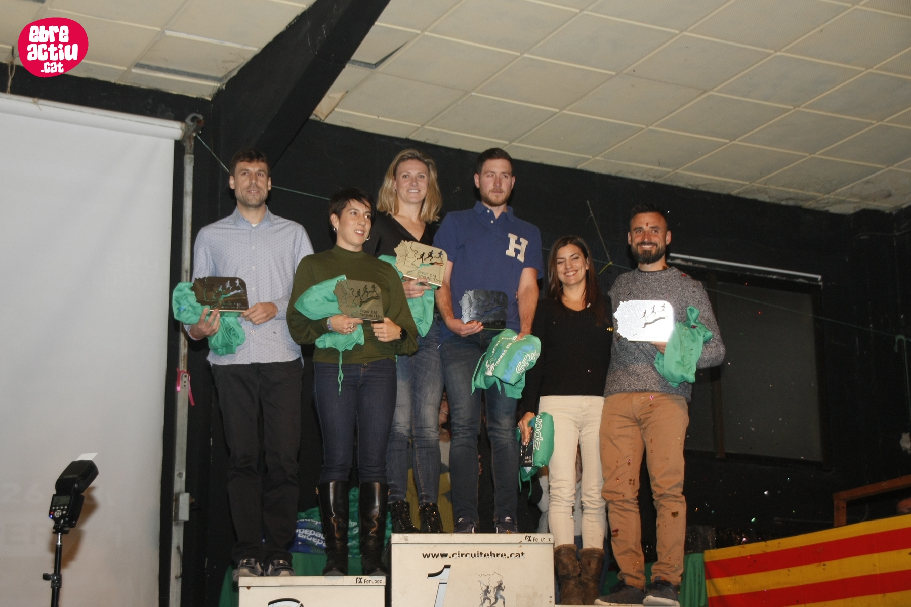 Fotos de l’entrega de trofeus dels Circuits de Curses per muntanya i Canicròs Terres de l’Ebre 2019